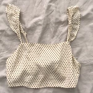 dotted crop top